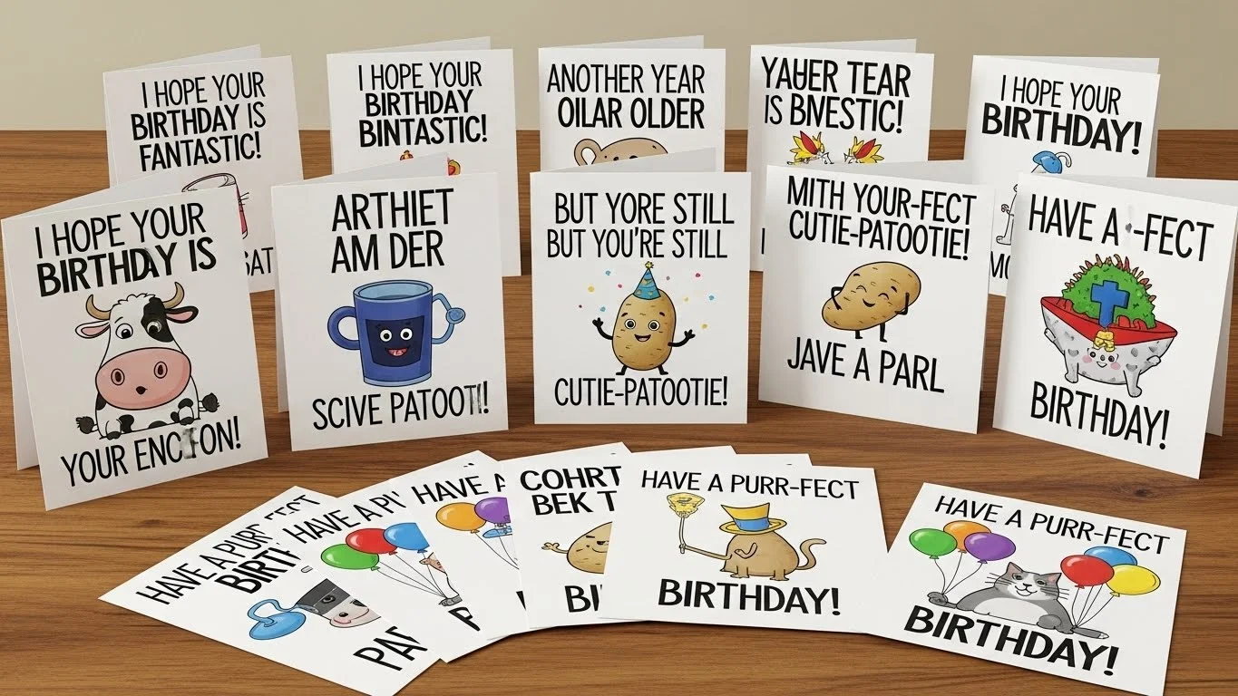 birthday pun cards