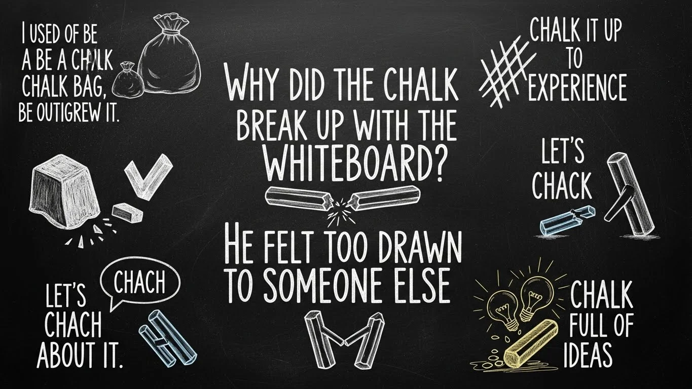 Chalk Art & Sidewalk Puns