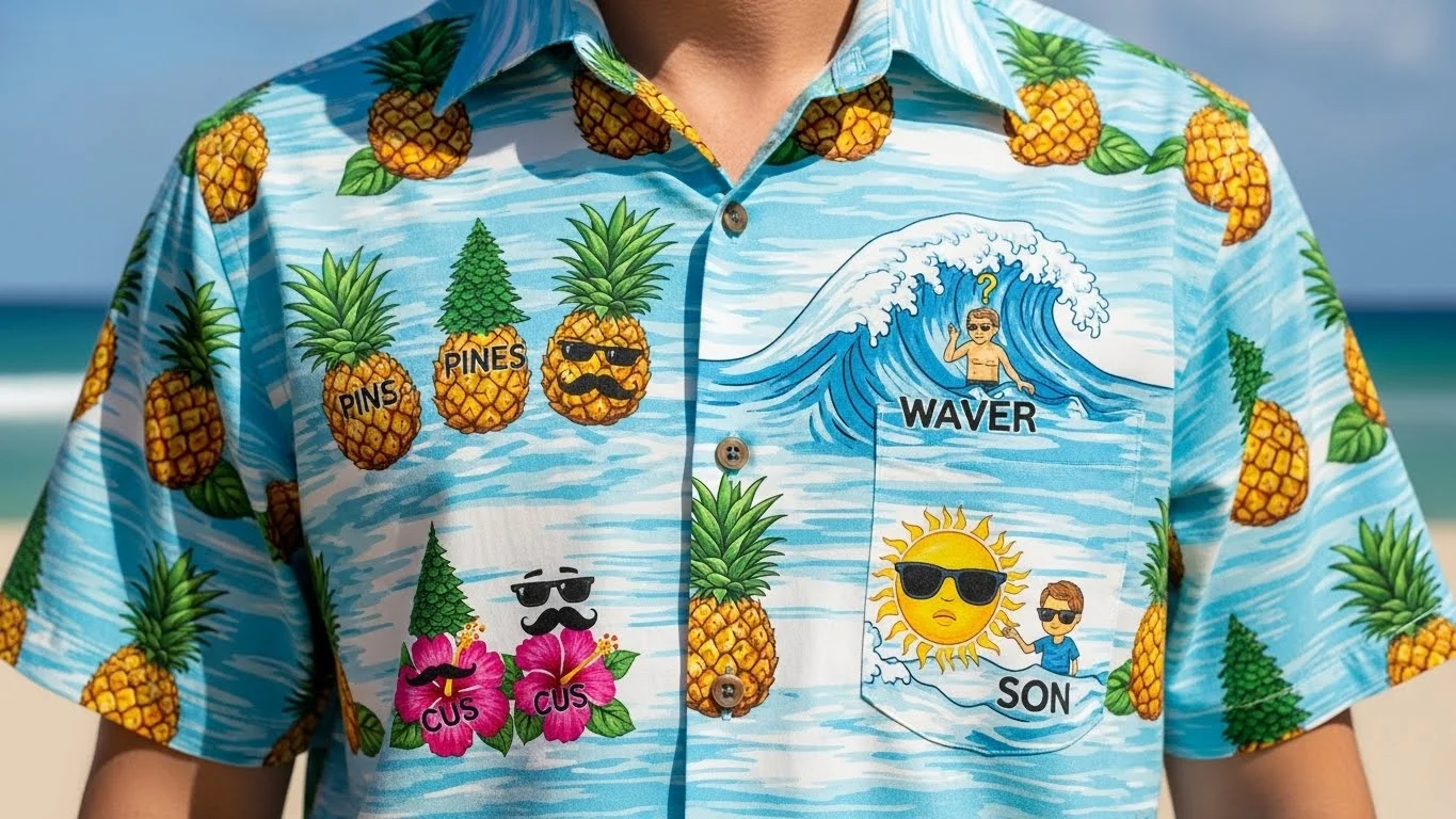 hawiian shirt puns funny