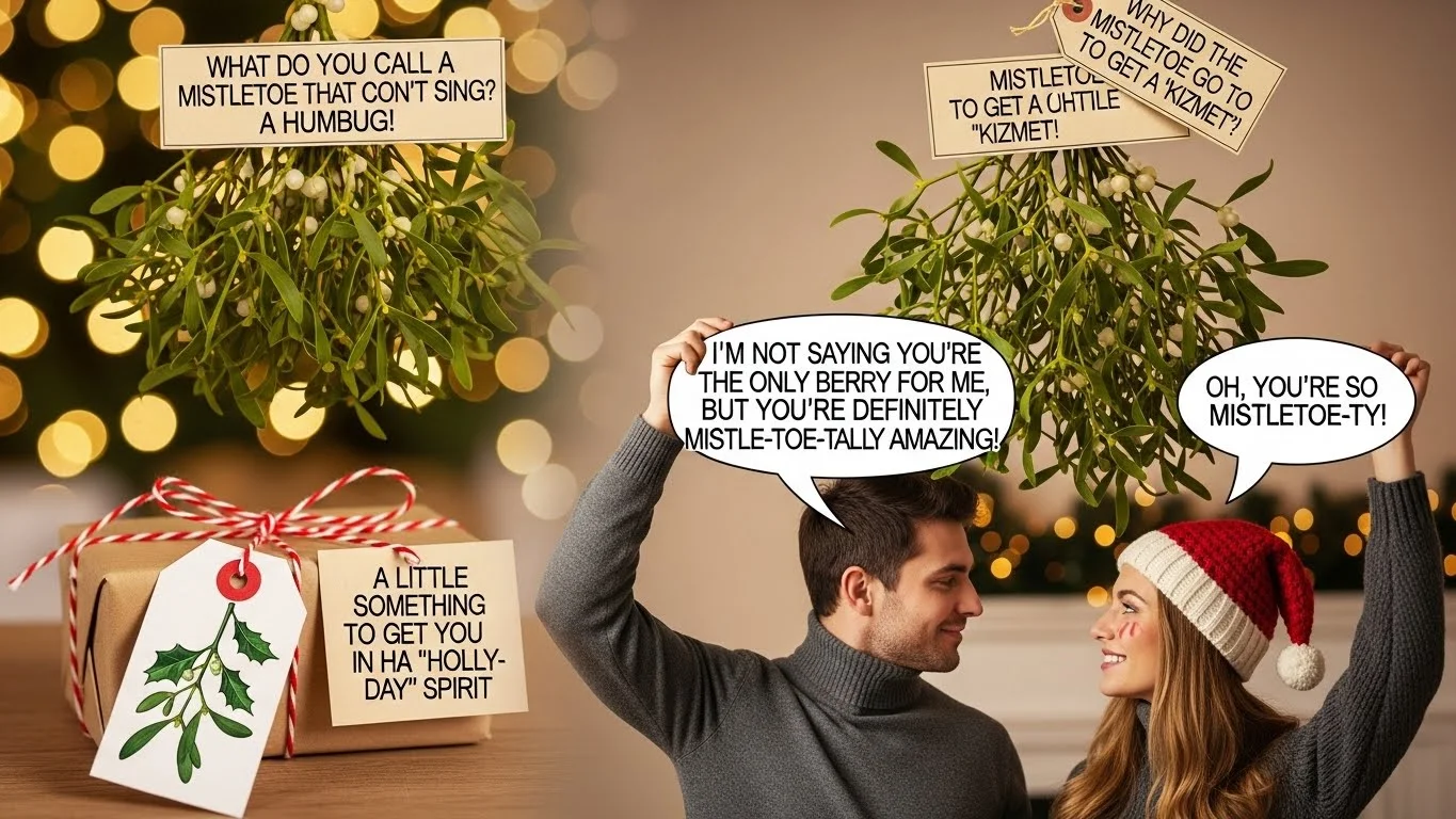 mistletoe puns funny