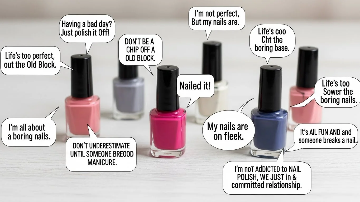 nail polish puns one liners