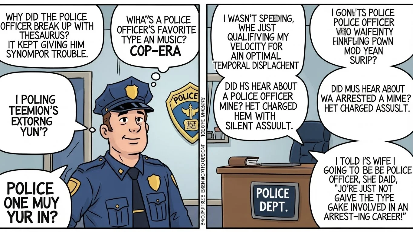 police puns one liners
