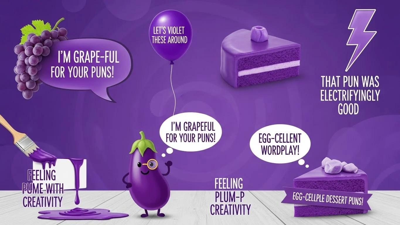 purple puns one liners