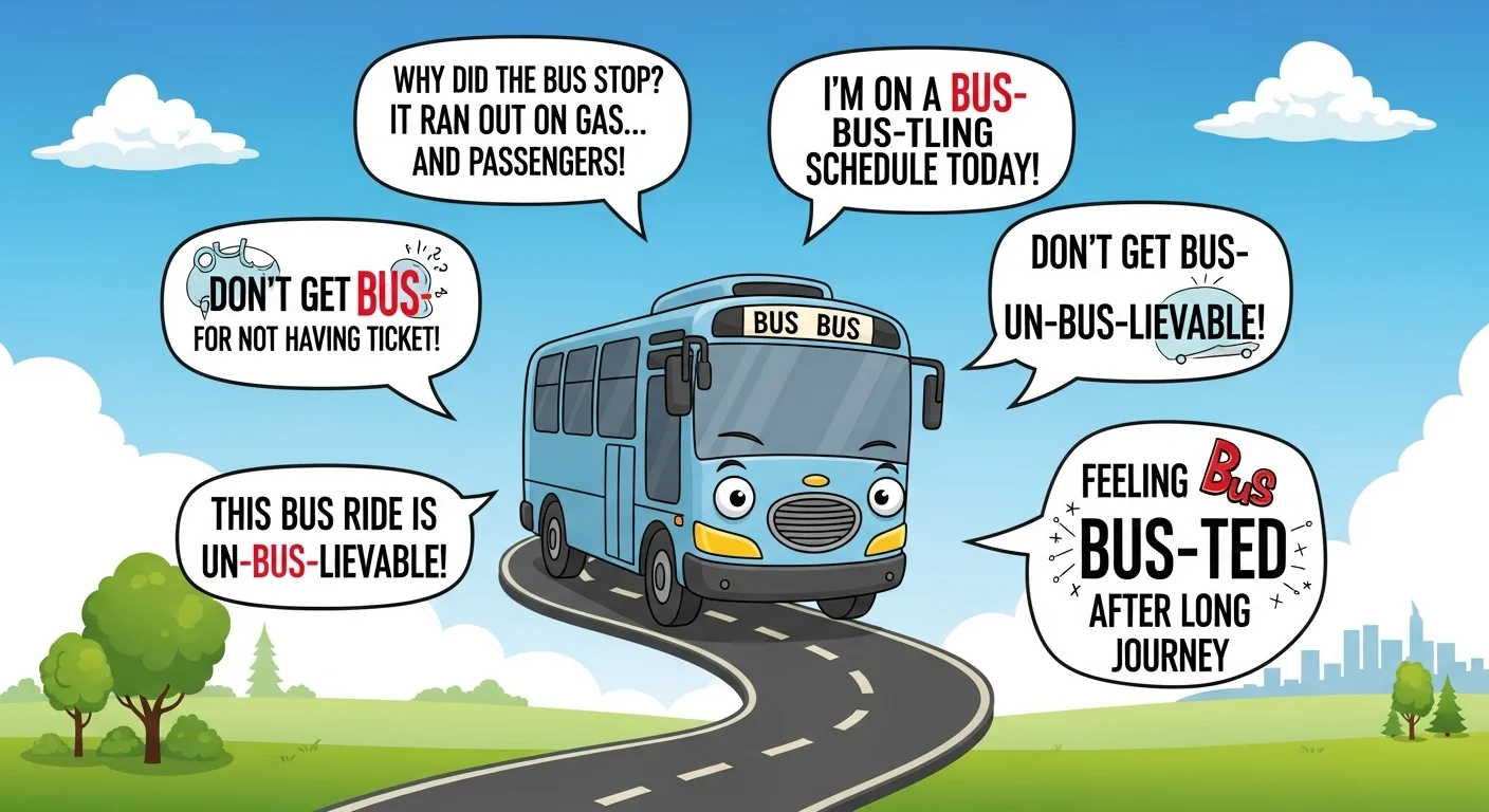 tell me a bus puns one liners