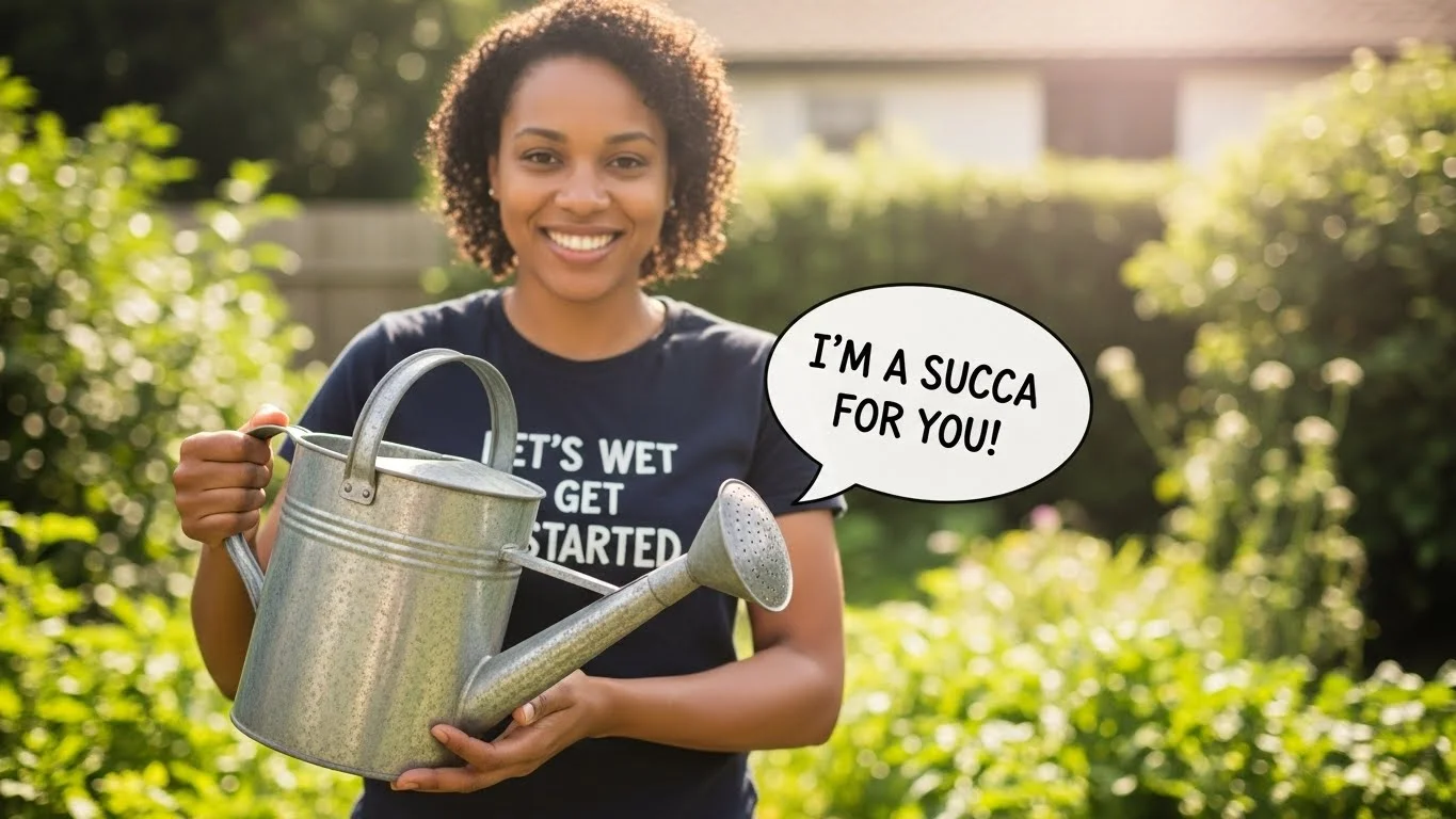 Adult Humor Watering Can Puns