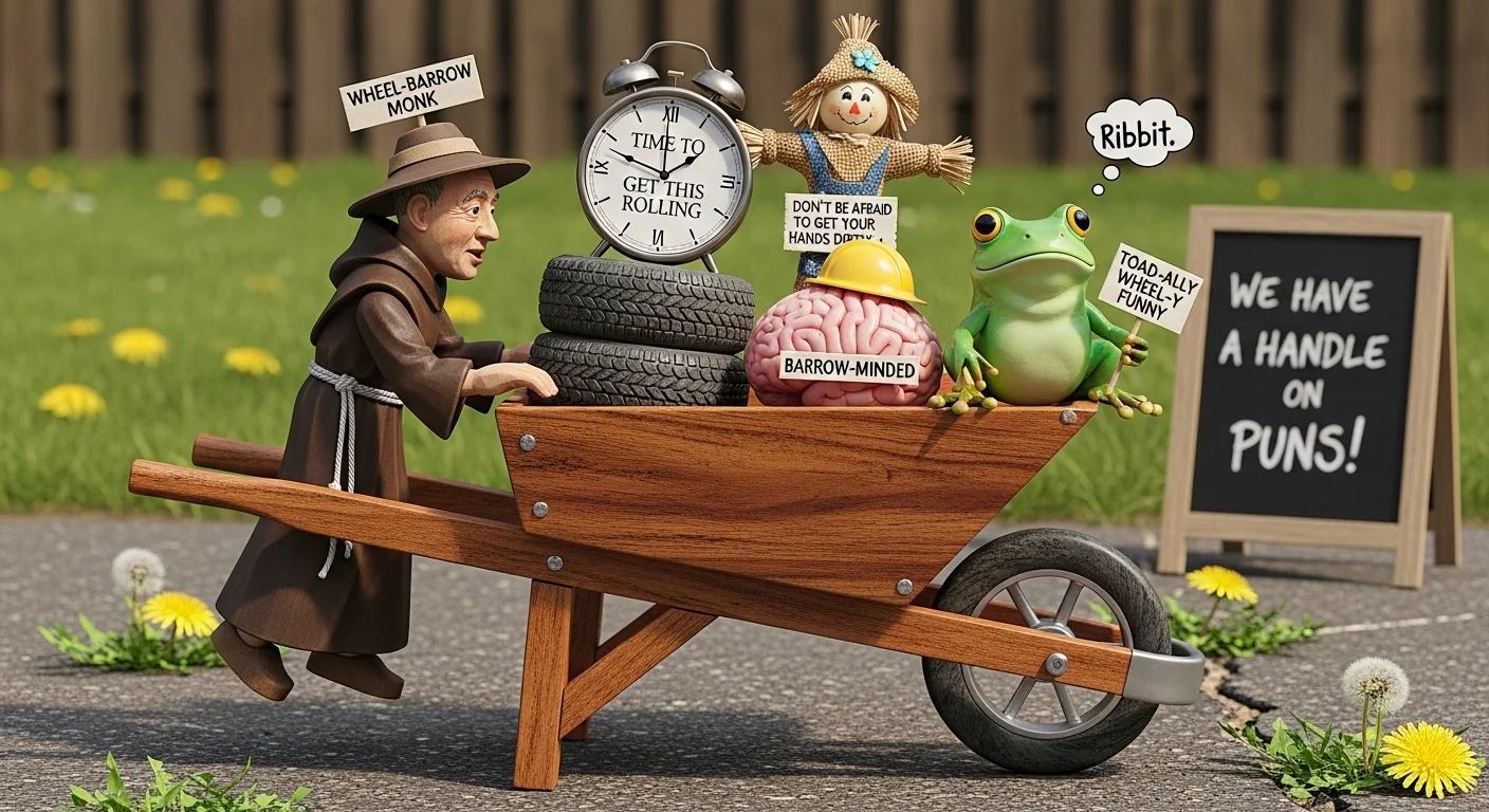 wheelborrow puns funny
