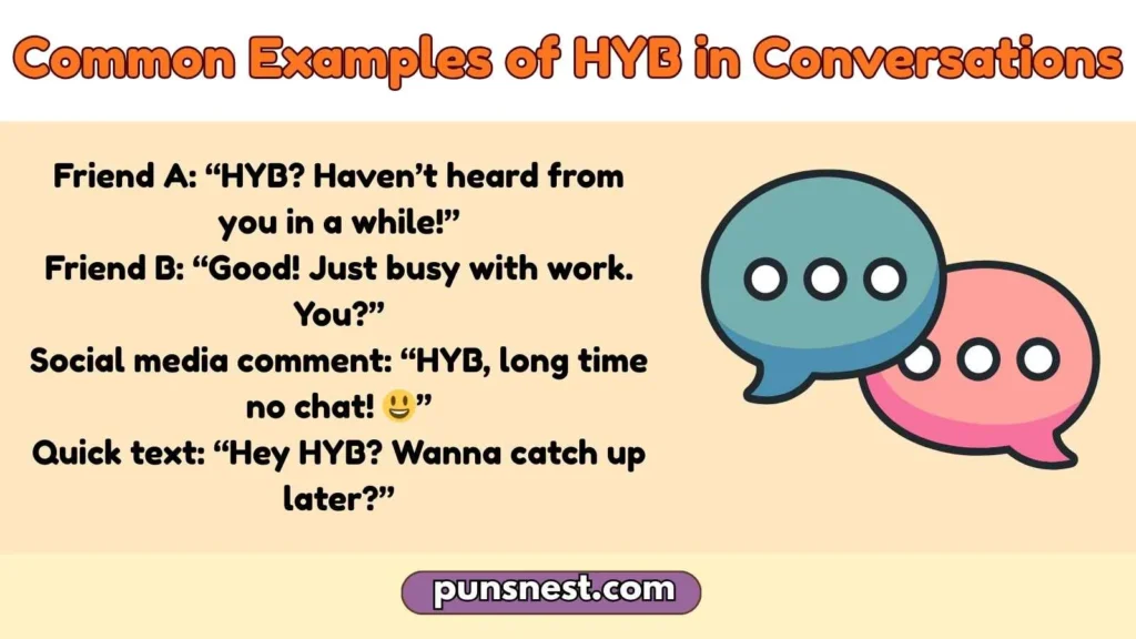 Common Examples of HYB in Conversations