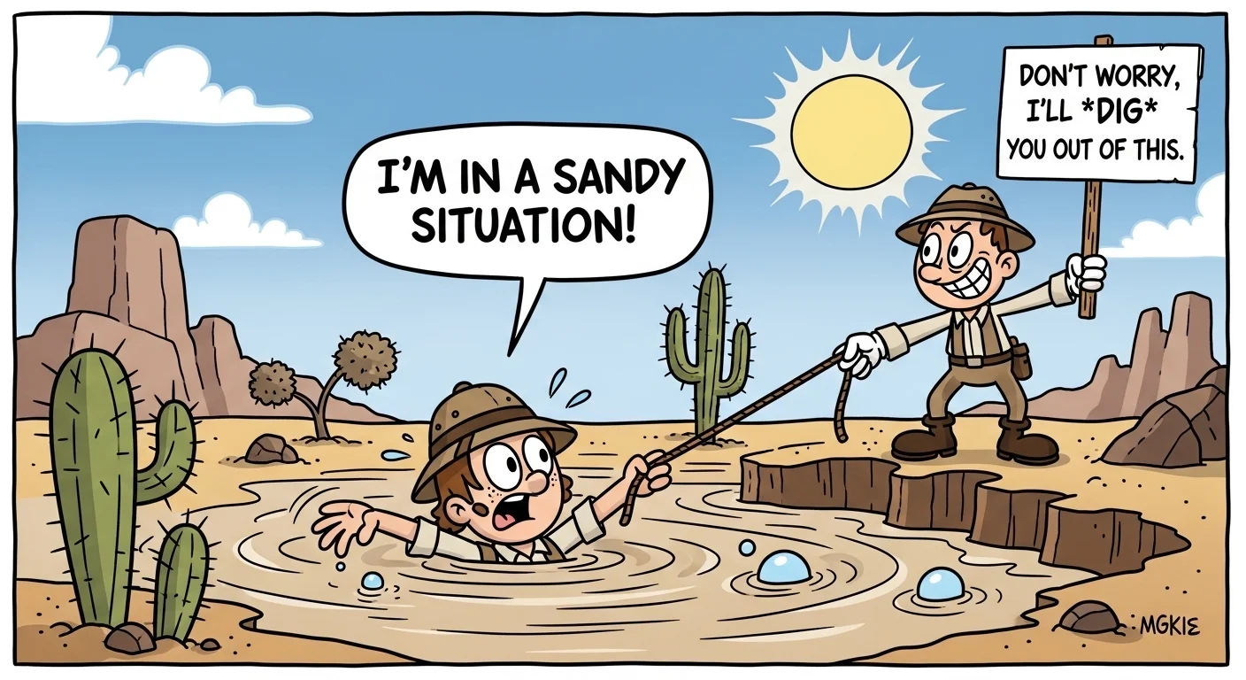 quicksand puns