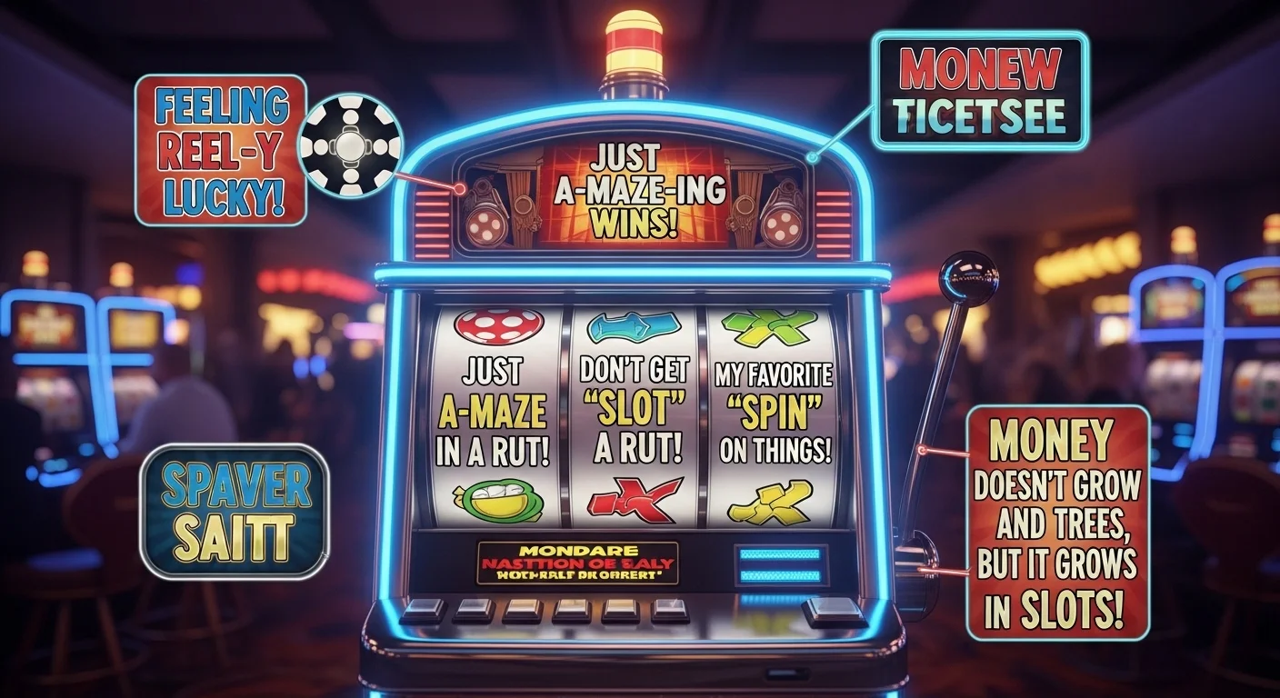 slot machine puns captions