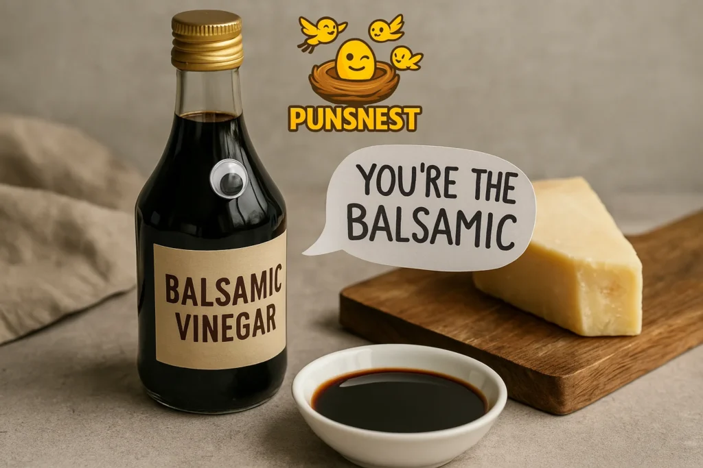 balsamic puns