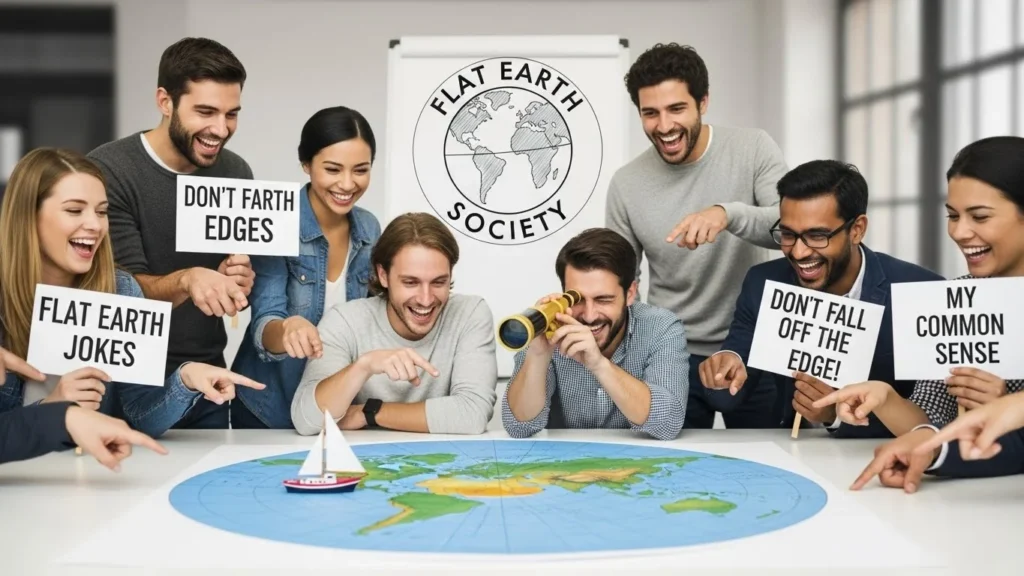 flat earth jokes