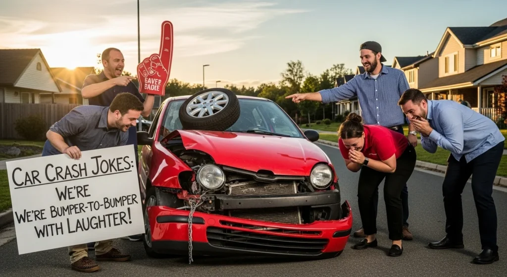 car crash jokes